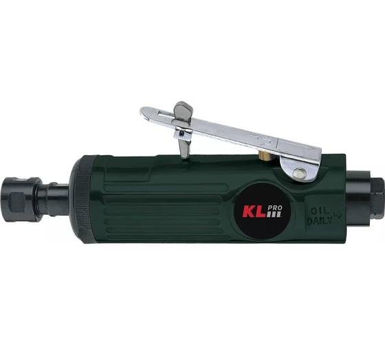 Изображение товара Профессиональная пневматическая прямошлифовальная машина KLPRO цанга 6мм, 2200 об/мин, задний выхлоп 16904 KLHA512