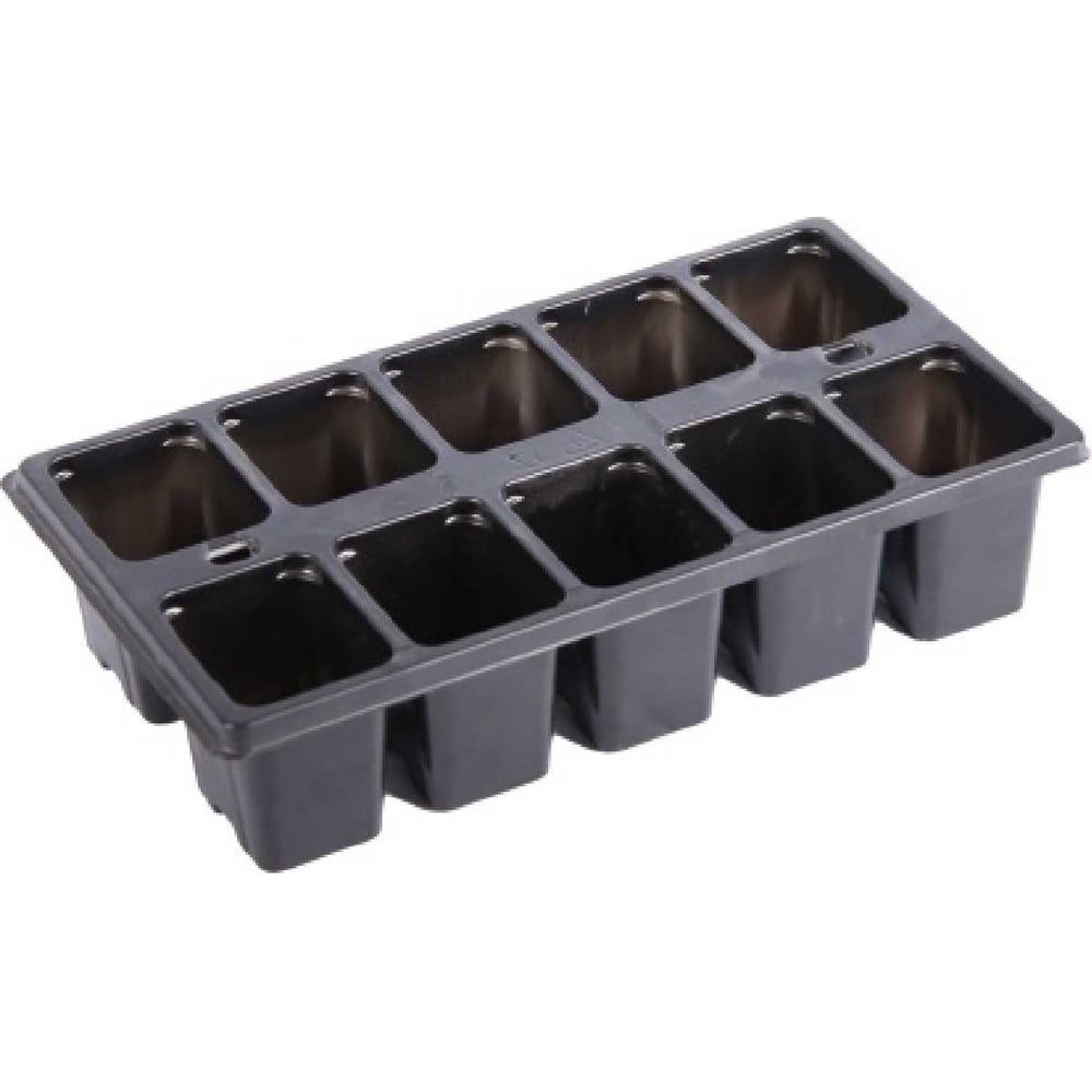 Изображение товара Мини-кассета для рассады ЛЕТО 10 ячеек полистирол 25х14х5,6 см 30 шт