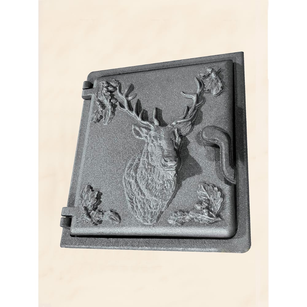 Изображение товара Дверка ООО ЛитДеталь ДТ-4 олень 295х270 мм из чугуна для промышленного использования