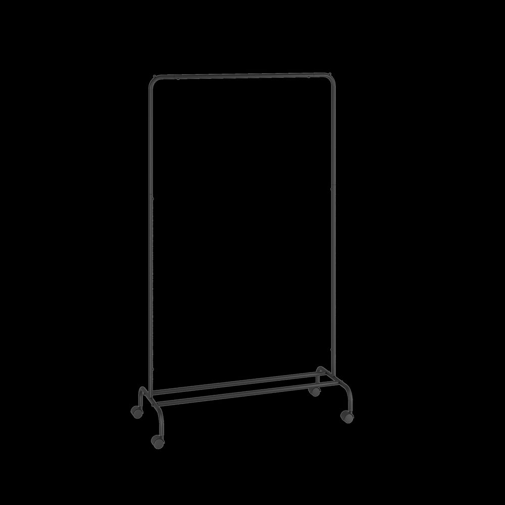 Изображение товара Гардеробная вешалка ЗМИ Радуга 2 черная напольная с полкой