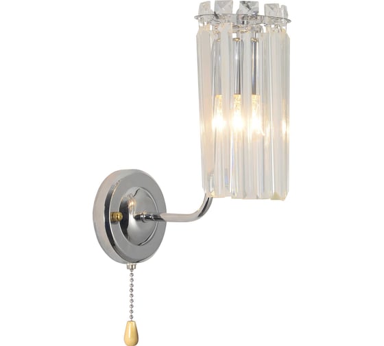 Изображение товара Бра настенный Rivoli Ifa 1063-401 1хЕ14 40 Вт хрусталь, с выключателем Б0070169