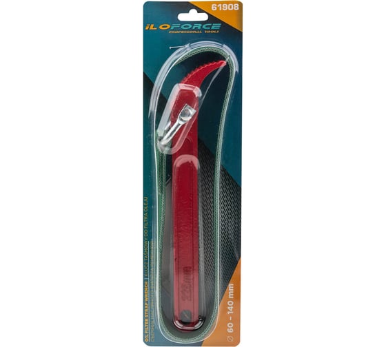 Изображение товара Ключ ременной для снятия масляного фильтра iLOFORCE ремень 490х20мм, для фильтров 60-140мм  IF-61908(63291)