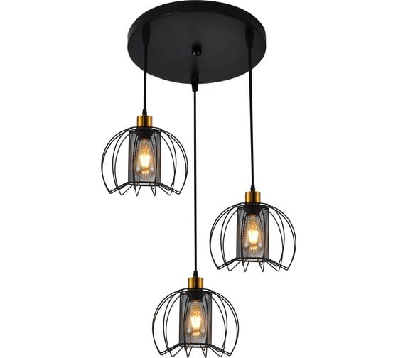 Изображение товара Светильник подвесной (подвес) Rivoli Adelaida 5108-203 3хЕ27 60 Вт лофт-кантри Б0069909