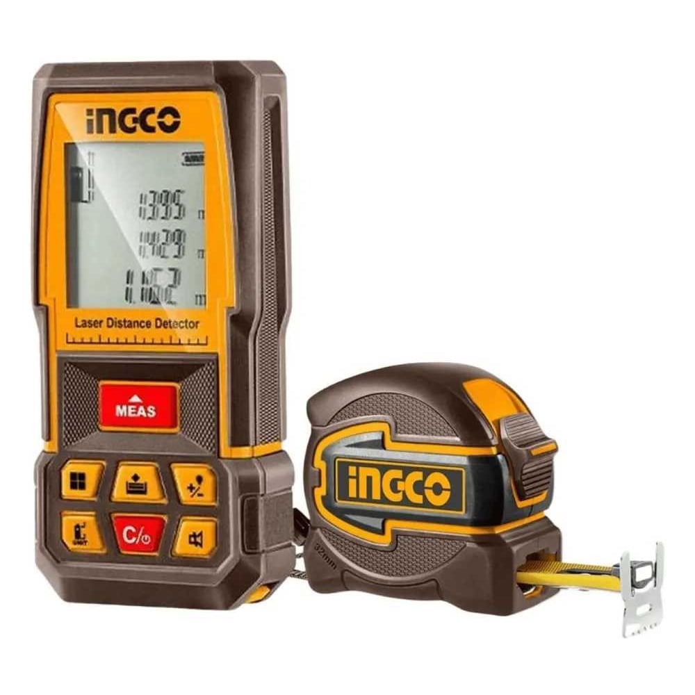 Изображение товара Лазерный дальномер INGCO INDUSTRIAL 70 м с функциями расчета и ударопрочным корпусом