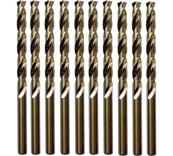 Изображение товара Сверло по металлу Стройштуки 5.0 мм HSS-Со DIN 338 (10 шт) УТ-00045040