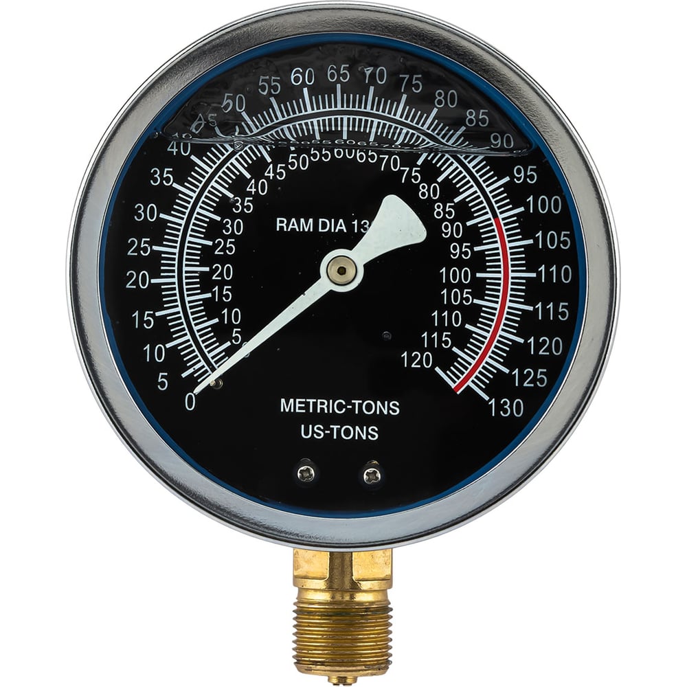 Изображение товара Манометр Rockforce 100 тонн RF-0500-8-M гидравлический для пресса