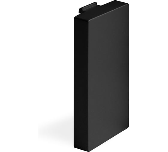Изображение товара Заглушка Vell черная, 1/2, модуль, {BK-Blank} 1394946