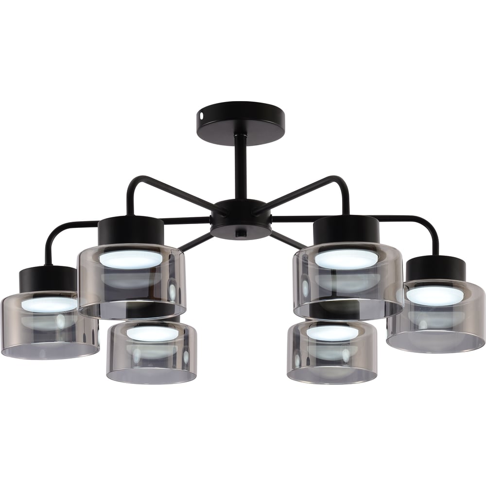 Изображение товара Люстра Rivoli Marsha 9193-306 6хGX53 модерн черный стекло