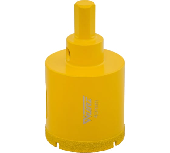 Изображение товара Коронка алмазная с центрирующим сверлом по керамограниту WURZ 40мм 93040