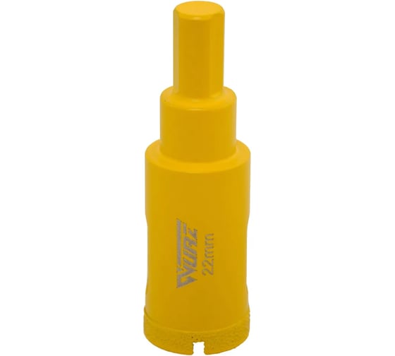 Изображение товара Коронка алмазная с центрирующим сверлом по керамограниту WURZ 22мм 93022