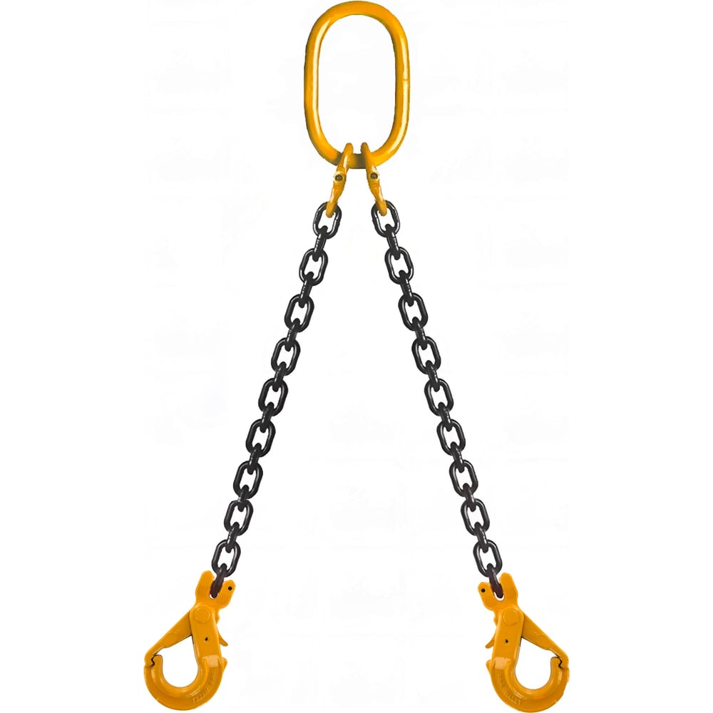 Изображение товара Строп цепной двухветвевой ПК Такелаж 2СЦ 11,2т 4м с самозакрывающимися крюками