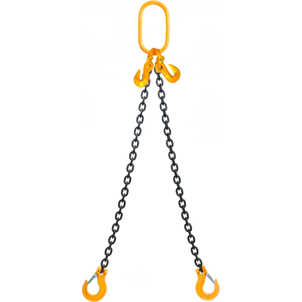 Изображение товара Двухветвевой цепной строп ПК Такелаж 1,6т 2,5м с укоротителями