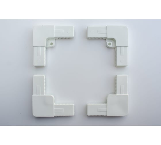 Изображение товара Уголок для москитной сетки литой белый 500 шт KOMFORT москитные системы СУЛ8023