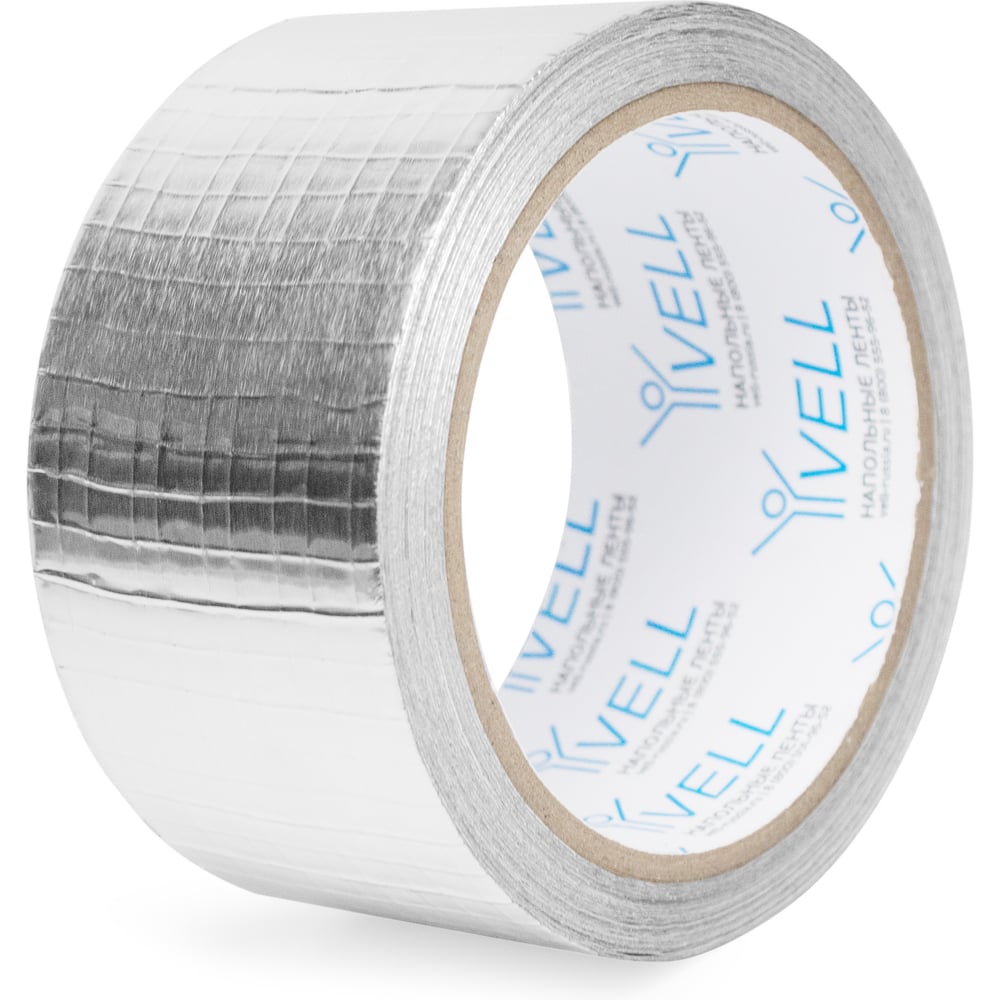 Изображение товара Алюминиевая лента Vell 50 мм х 9,5 м армированная серого цвета