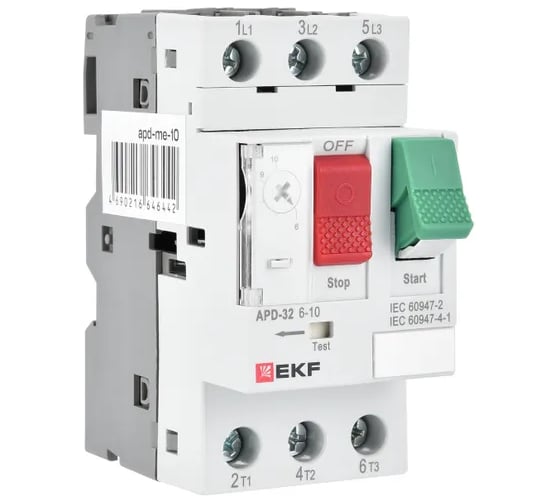 Изображение товара Автомат пуска двигателя EKF АПД-32 1,6-2,5А apd-me-2.5