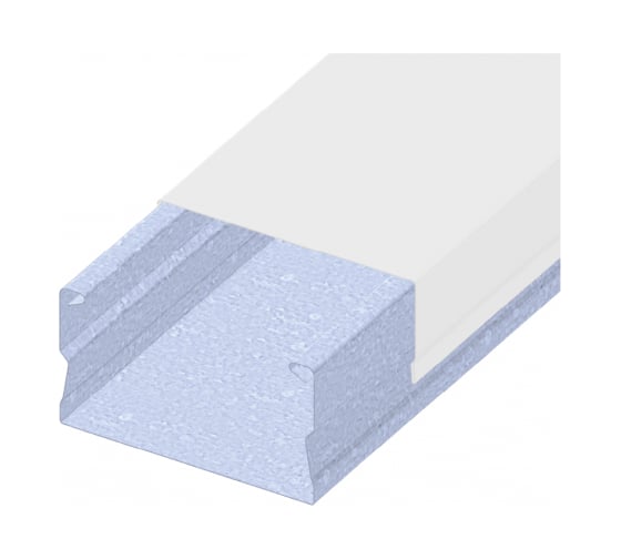 Изображение товара Кабельный канал с крышкой PRO-lotki.ru MKK 15H15 (W) белый металлический (0,5) L=2000 LT53463