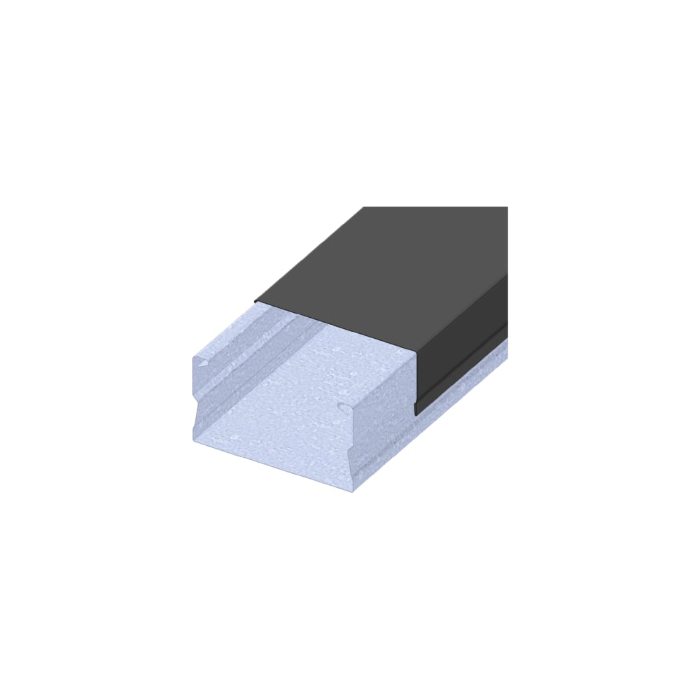 Изображение товара Кабельный канал с крышкой PRO-lotki.ru MKK 15H15 (В) черный металлический (0,5) L=2000 LT53464