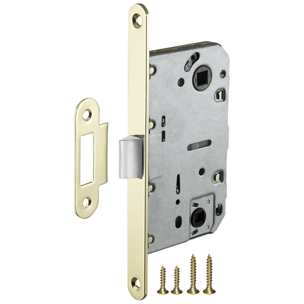 Изображение товара Защелка врезная AJAX METLM90-50 GP золото для межкомнатных дверей