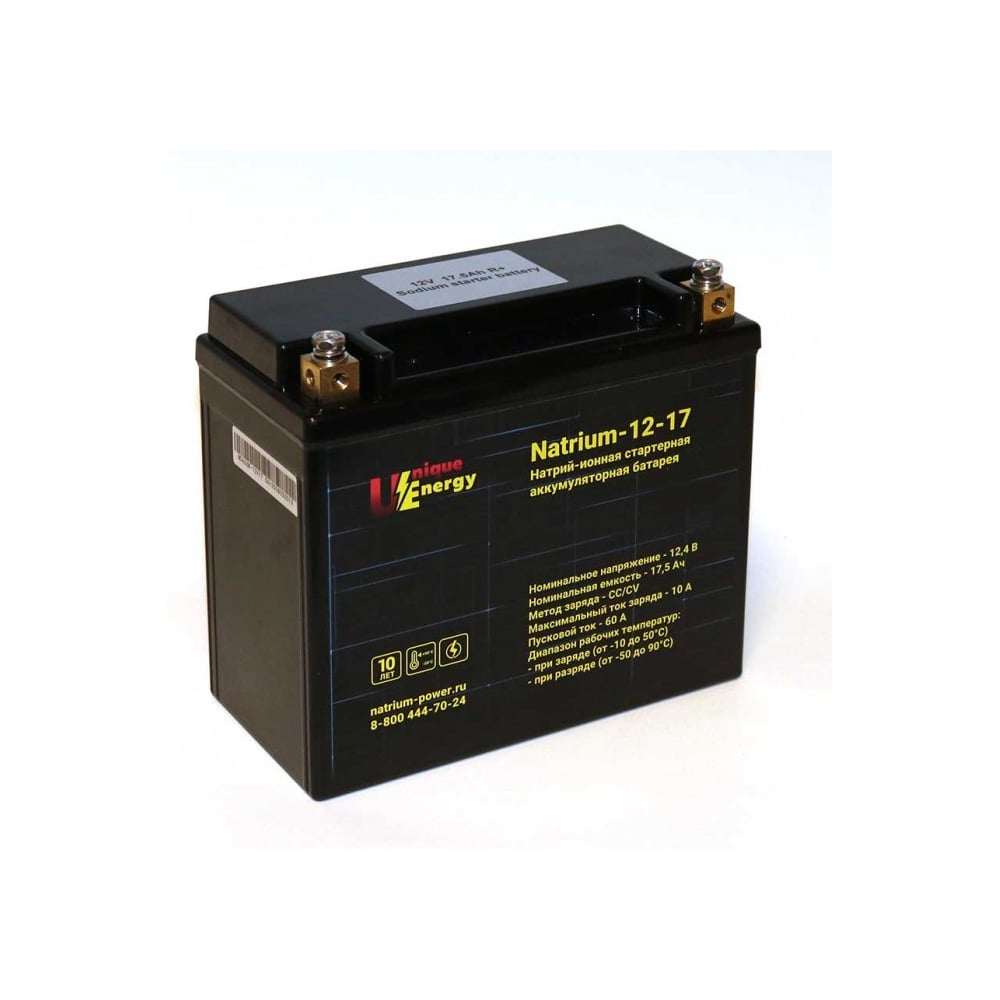 Изображение товара Unique Energy Sodium12V-17Ah-R+ натрий-ионная 12В, 17Ач, обратная полярность