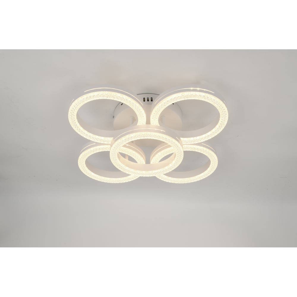 Светильник потолочный светодиодный Rivoli Juniper 6187-701 LED 75Вт 3000-6000К белый, с пультом Б0068407