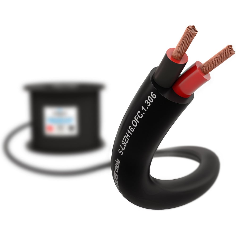 Изображение товара Акустический кабель PROCAST cable безгалогеновый LSZH, 16 AWG (2x1,306 мм), OFC медь, 100 м, S-LSZH 16.OFC.1,306 НФ-0000977