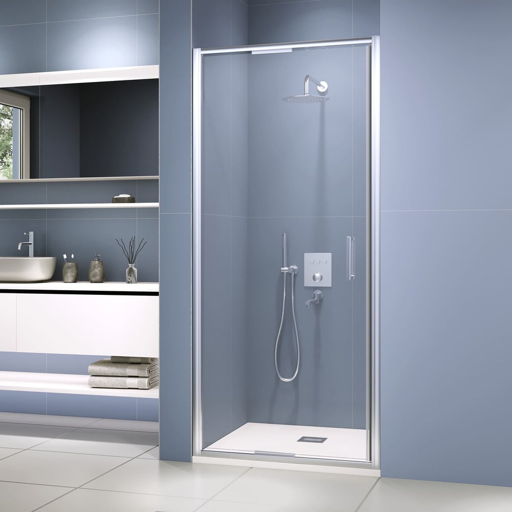 Изображение товара Душевая дверь RGW 80x200 SV-05-2 Хром Прозрачное 8 мм