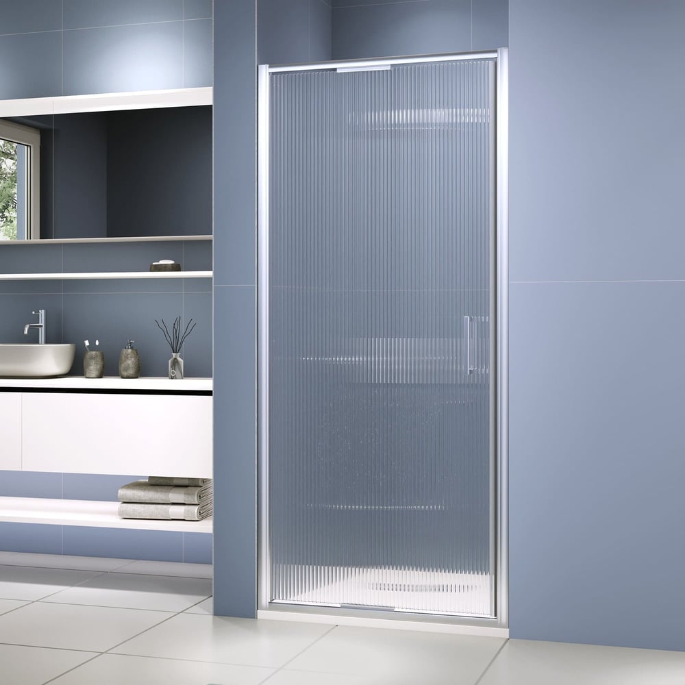 Изображение товара Душевая дверь RGW 80х200 SV-05-2 Хром анодированный стекло 8 мм распашная