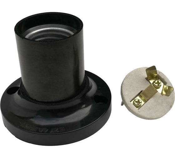 Изображение товара Карболитовый потолочный патрон Е27 duwi Uwi, черный, прямой 24608 4