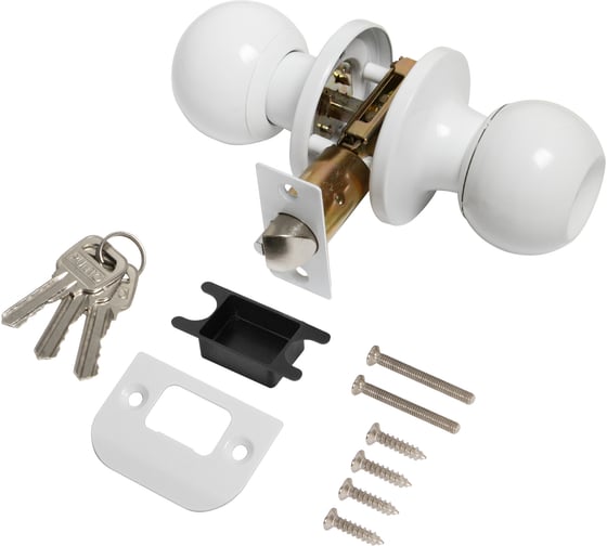 Изображение товара Ручка защелка PUNTO DK672/BL WH-ET (кл./фик.) белый 49517