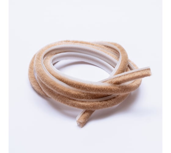 Изображение товара Уплотнитель KOMFORT москитные системы фетр Щёточный 7х6 на клею Светло-бежевый 150 м УФШ8016