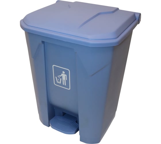 Изображение товара Бак для мусора ACG 68 л, с педалью и крышкой, синий 1030098