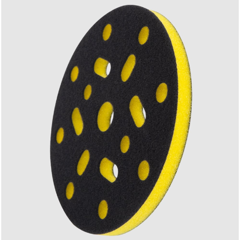Изображение товара Подложка промежуточная средней жесткости желтая 150х150мм 17 отверстий Hanko