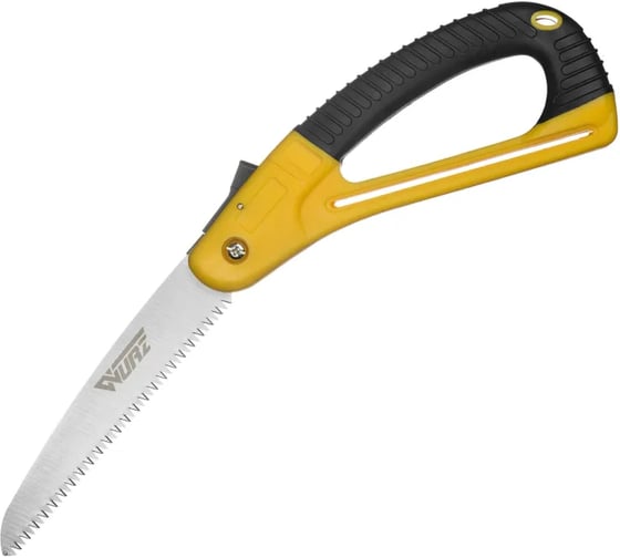 Изображение товара Ножовка садовая складная с гардой WURZ 170мм (1/12), 6111