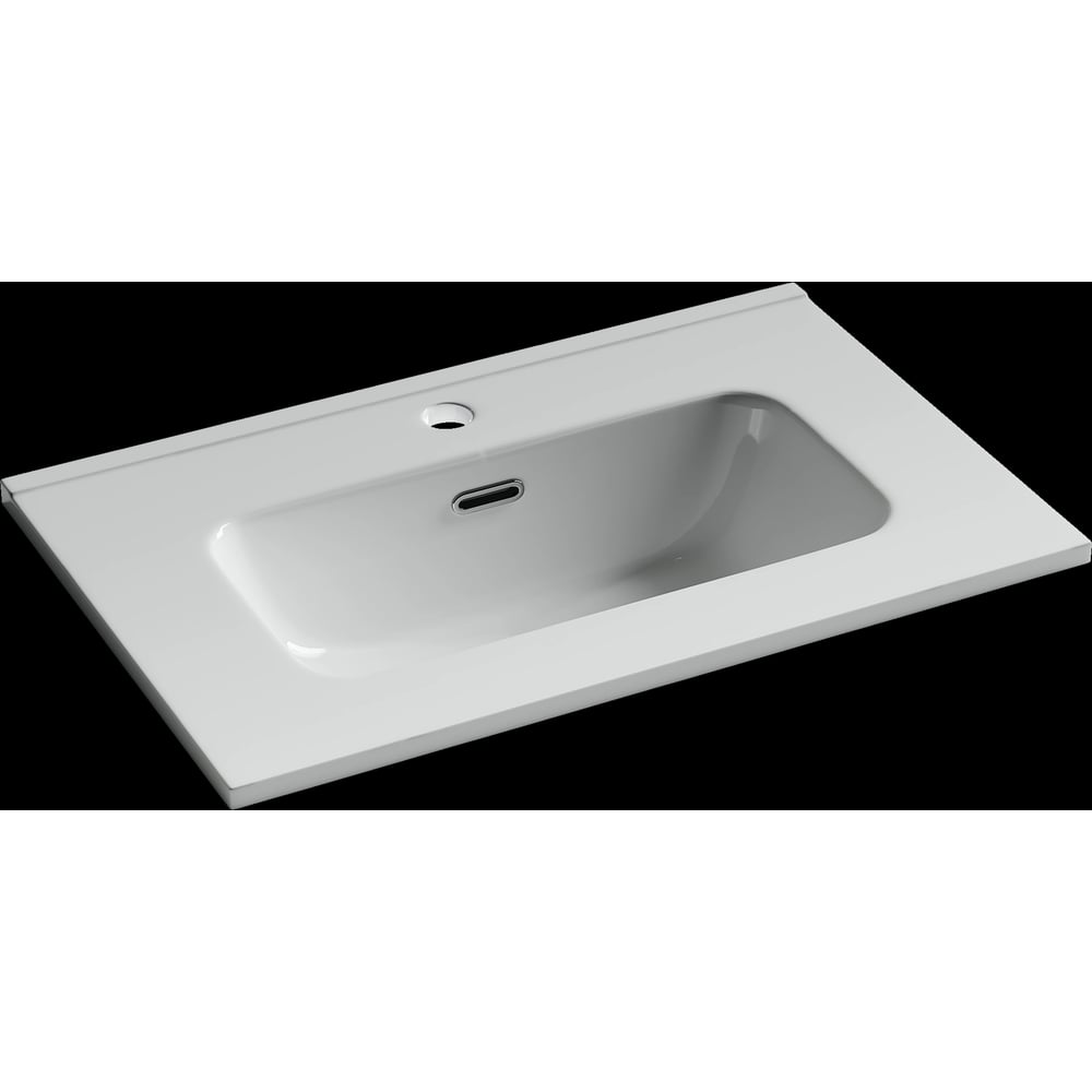 Изображение товара Раковина мебельная накладная Sancos Compact 610x395x170 белая фарфор