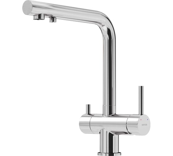 Изображение товара Смеситель для кухни Sancos Foster с возможностью подключения фильтра для воды, цвет брашированный никель, арт. SC4014BN