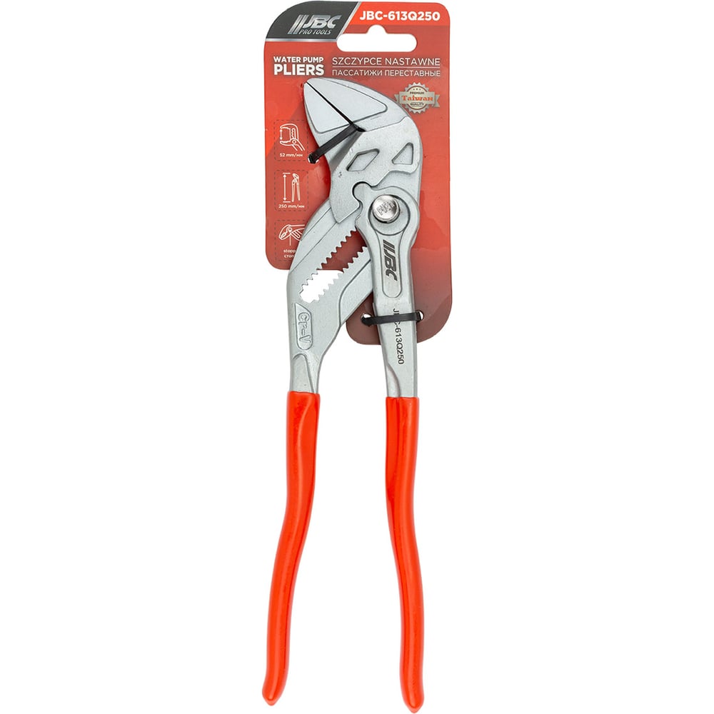 Изображение товара Пассатижи переставные JBC 250 мм JBC-613Q250 для электриков и ремонта