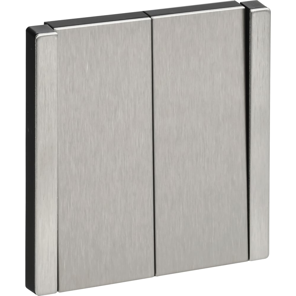 Изображение товара Выключатель 2-клавишный IEK FORTE&PIANO 10А FP705M никель