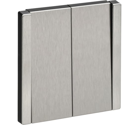 Изображение товара Выключатель 2-клавишный IEK FORTE&PIANO 10А FP705M никель FP-V20-0-10-1-M-K50