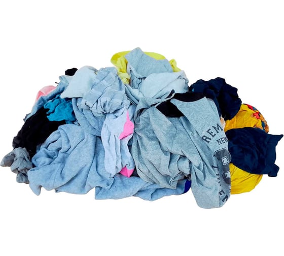 Изображение товара Ветошь цветная трикотажная 1 сорт FORT, 1/10 кг 00-50147127