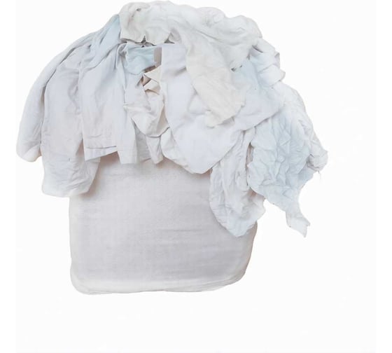 Изображение товара Ветошь белая трикотажная FORT, 1/10 кг 00-10010725