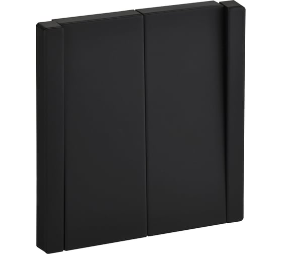 Изображение товара Выключатель 2-клавишный перекрестный IEK FORTE&PIANO 10А FP109M черный FP-V23-0-10-1-M-K02