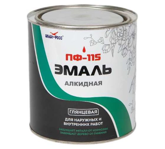 Изображение товара Эмаль АЛЬБАТРОС NEW ПФ-115 Серая  5,0 кг 010167