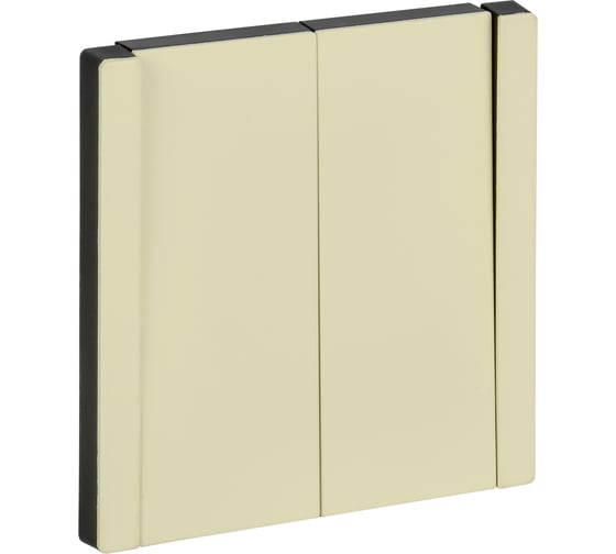 Изображение товара Выключатель 2-клавишный проходной IEK FORTE&PIANO 10А FP807M слоновая кость FP-V22-0-10-1-M-K41