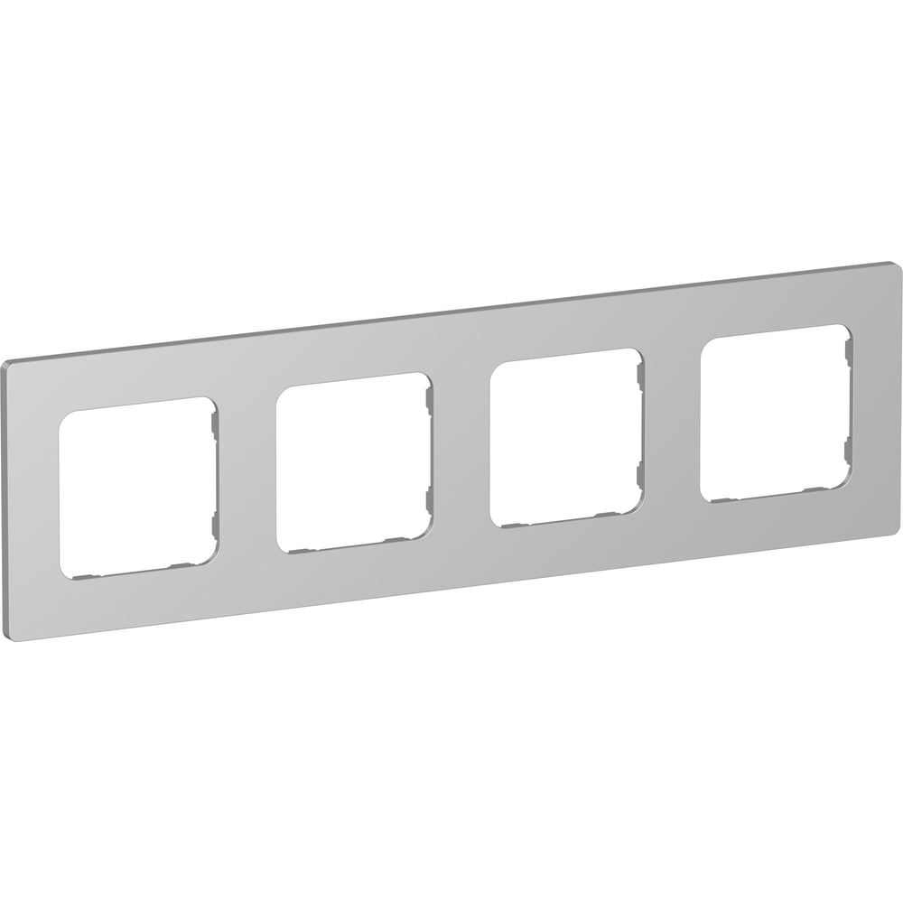 Изображение товара Рамка 4-местная IEK FLITE РУ-4-К-ФлА алюминий FI-M42-32-20-K47