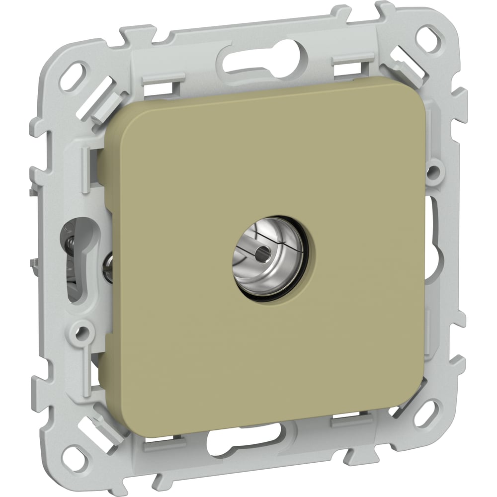 Изображение товара Розетка TV IEK FLITE экранированная оконечная тип M РТВм-1-1-1-ФлО оливковый FI-A13-O-K26