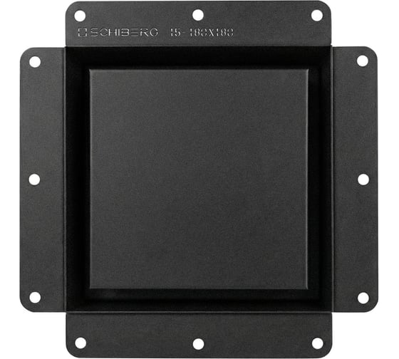 Изображение товара Решетка Schiberg 15-180х180 (черный) с вентилятором 100 ТЕХНО СЕНСОР ФАН ЦБ-00060837