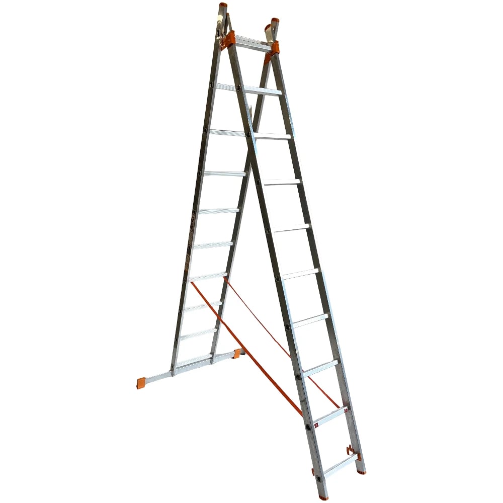 Изображение товара Лестница двухсекционная алюминиевая AXIS, 10 ступеней AX-2-10