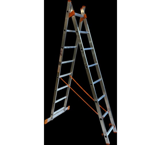 Изображение товара Лестница двухсекционная алюминиевая AXIS, 8 ступеней AX-2-8