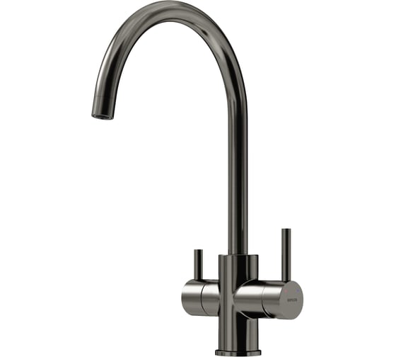 Изображение товара Смеситель для кухни Sancos Taper с возможностью подключения фильтра для воды, цвет вороненая сталь, арт. SC4012GG