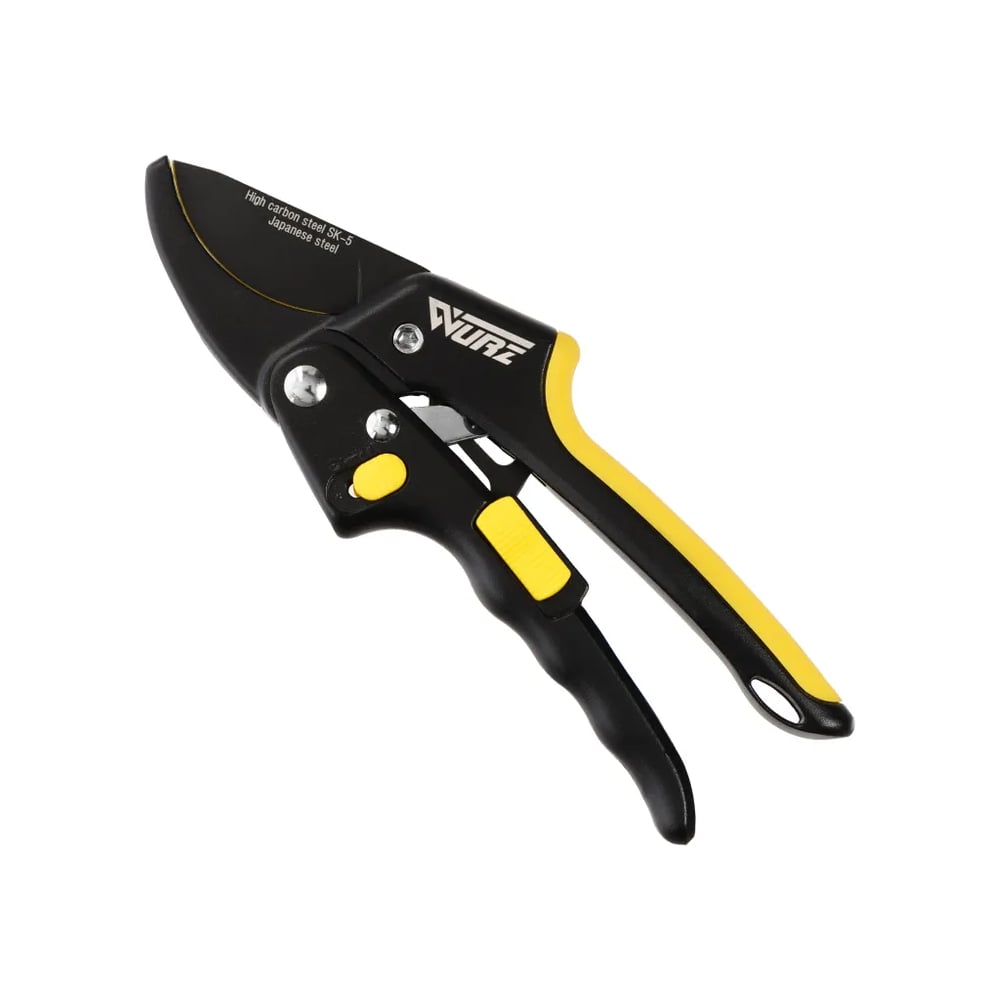 Изображение товара Секатор WURZ 200 мм с отключаемым храповым механизмом профессиональный